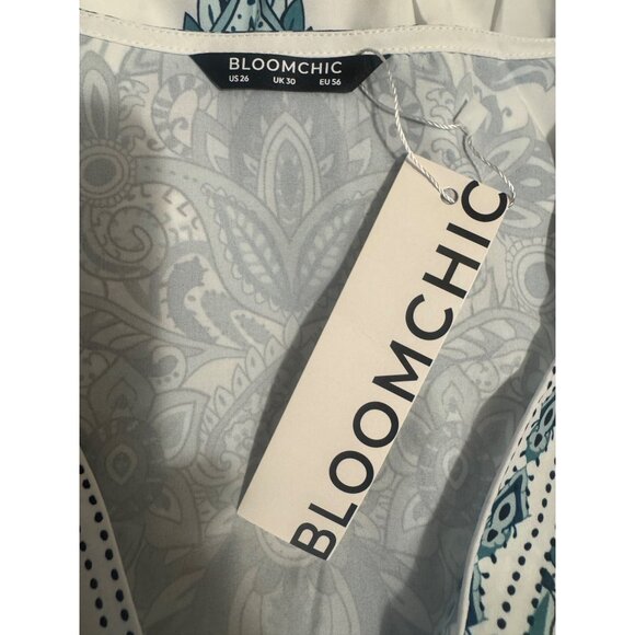 Bloomchic New Bandana Print Dress with‎ Pockets Size 26 4X Plus Size Summer - Picture 9 of 11